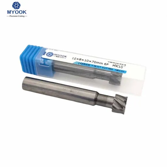 Solid Carbide Cutting Tool T-Slot Milling Cutter T Shape End Mill Customized Milling Tool